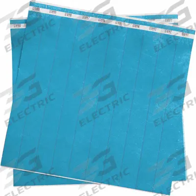 ID Wristband: No Legend, 10 in Overall Lg, 1 in Overall Wd, Tyvek, Blue - Security Wristbands