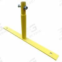 APPROVED VENDOR Flat Feet: 10 in Overall Ht, 20 in Overall Lg, 1 5/8 in Overall Wd, Yellow, Steel (MPN 811PD2). Key specifications — attr982477: Steel; attr377158: APPROVED VENDOR; attr982480: Washer; attr982481: Powder Coated; attr982484: 31DW09; attr1023119: Caster Feet.