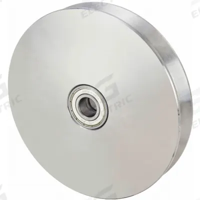 APPROVED VENDOR Track Wheel: 7 7/8 in Wheel Dia., 1 3/8 in Wheel Wd, 2,204 lb Load Capacity - V-Groove Track Wheels