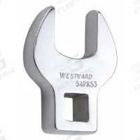 WESTWARD Crowfoot Socket Wrench: Alloy Steel, Chrome, 3/8 in Drive Size, 17 mm Head Size (MPN 54PR53). Key specifications — attr309661: Alloy Steel; attr309662: Chrome; attr324934: WESTWARD.