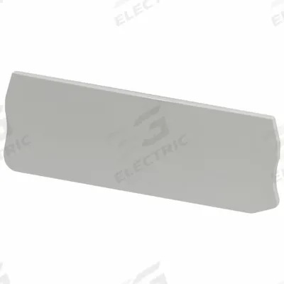SCHNEIDER End Barrier: Screw Mount, Gray - Covers & Partitions