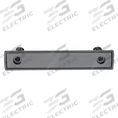 MONROE PMP Pull Handle: Unthreaded Holes, Plastic, Black, 1/4 in Screw Size, 0.38 in (MPN PH-0258). Key specifications — Brand: MONROE PMP; Projection Type: Non-Recessed; Material: Phenolic; Finish: Unfinished; Color: Black; Folding Type: Fixed; Mounting Type: Unthreaded Holes; Screw Size: 1/4 in.