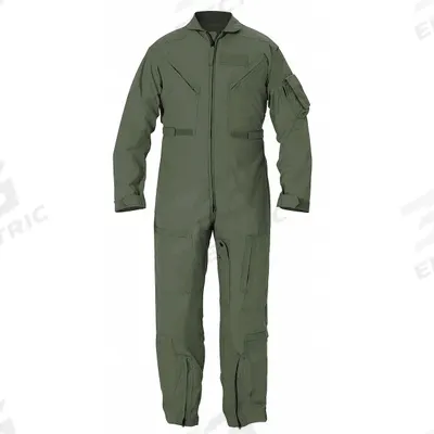 PROPPER Flight Suit: Nomex(R), 34 in, 30 1/8 in ( Regular ) Inseam Size, Green - Military Flight Suits