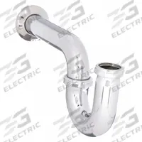 APPROVED VENDOR Trap: Brass, Chrome-Plated, Silver, 1 1/2 in_1 1/4 in Nominal Pipe Size, Slip, Slip (MPN 4FEX2). Key specifications — Finish: Chrome-Plated; Includes: Slip Nut and Washer; Includes Cleanout: No; Brand: APPROVED VENDOR.