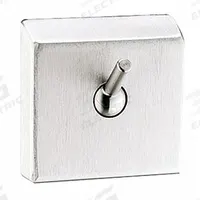 BRADLEY Bathroom Security Hook: 1 Hooks, Stainless Steel, Satin, 20 lb Release Point, 1 (MPN SA35-600000). Key specifications — Material: Stainless Steel.