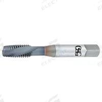OSG Spiral Flute Tap: #6-32 UNC, 2B, 2 Flute, Plug Chamfer, V Coated Vanadium High Speed Steel (MPN 1305900108)
