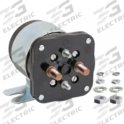 WHITE-RODGERS Power Solenoid: 200 A Current Rating, 12 V DC Coil Volt, SPST-NO, 4 Terminals - DC Power Solenoids