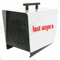 HEAT WAGON Portable Electric Salamander Heater: 6kW Watt Output, 14-30P, 100°F Air Temp. Rise (MPN P600). Key specifications — NEMA Plug Configuration: 14-30P; Includes: 4-Prong Grounded Plug w cord; Phase: 1; Wattage Output: 6kW; Voltage: 208/240V AC; Thermal Overheat Protection: Automatic Reset; Brand: HEAT WAGON; Overall Dimensions - H x W x D: 17 in x 12 in x 20 in.