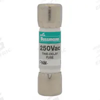 BUSSMANN Fuse: FNM Series, Midget, Time-Delay, 8 A, 250 V AC, 13/32 in x 1 1/2 in, Non-Indicating (MPN FNM-8). Key specifications — Series: FNM; Brand: BUSSMANN.