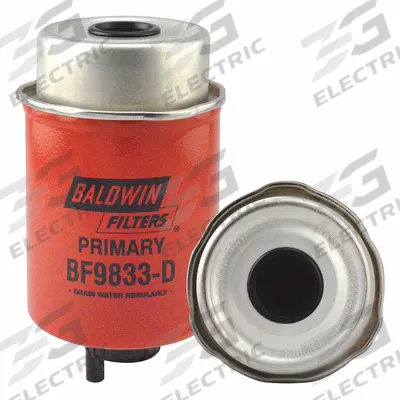 BALDWIN FILTERS Fuel Filter: Cartridge, 6 1/16 in Overall Lg, 3 1/4 in Outside Dia, Cellulose - Can-Type Fuel/Water Separators