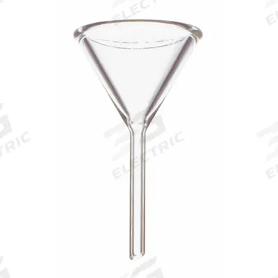 APPROVED VENDOR Funnel: Borosilicate Glass, 62 mm, 13 mm, 30 mm Stem Lg - General Purpose Lab Funnels