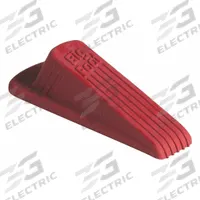 Door Wedge: 4 3/4 in Lg, 2 1/4 in Wd, 1 1/4 in Overall Ht (MPN 910). Key specifications — Brand: BIG FOOT; Color: Red.