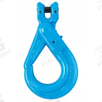 YOKE Self-Locking Hook: 22,600 lb Working Load Limit, 100 Hook Grade, Alloy Steel, Clevis, Blue (MPN X-026-16). Key specifications — Color: Blue; Brand: YOKE; Visual Indicator Markings: None.