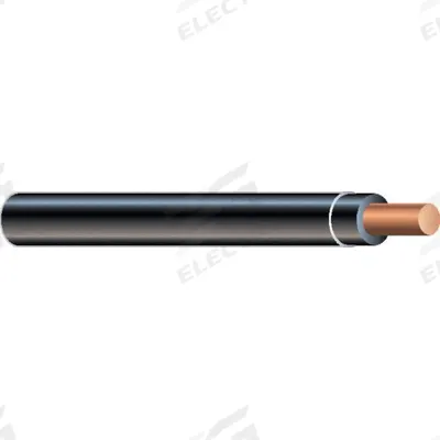 SOUTHWIRE Building Wire: Copper, 10 AWG, 1 Conductors, Stranded, Black, 500 ft Lg - Copper XHHW/XHHW-2 Building Wires