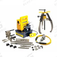ENERPAC Hydraulic Puller Set: 7 ton Capacity with Attachments, 14 ton Cylinder Nominal Capacity (MPN LGHMS314EB). Key specifications — attr98874: ENERPAC; attr96739: Replacement Point Protector; attr1177737: Electric Pump.