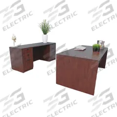 BOSS OFFICE PRODUCTS Office Furniture Kit with Fixed-Height Desk: Mahogany, 71 in Overall Wd (MPN GROUPA12-M). Key specifications — Color: Mahogany; Material: Melamine; Product Material: Laminate Particle Board.