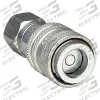 AEROQUIP Hydraulic Quick Connect Hose Coupling: 1/4 in Coupling Size, Steel, 1.89 lpm Max. Flow Rate (MPN FD90-1021-04-04). Key specifications — Body Material: Steel; Thread Size: 1/4"-18; Brand: AEROQUIP.