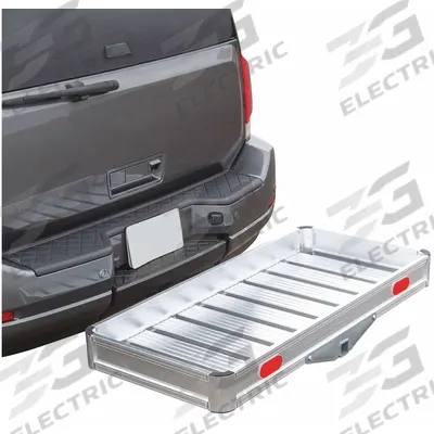 APEX Cargo Carrier: Cargo Carrier, Ramp Not Included, Aluminum, 4 3/4 in Overall Ht - Hitch-Mount Cargo Carriers