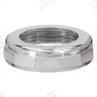 APPROVED VENDOR Nut and Washer: Zinc, Chrome-Plated, Silver, Slip, 1 1/2"-11.5 Thread Size, 10 PK (MPN 1PNW6). Key specifications — Finish: Chrome-Plated; Includes: (10) 1-1/4 x 1-1/2 in Washers; Brand: APPROVED VENDOR; Material: Zinc; Connection Type: Slip.