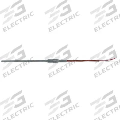 TEMPCO Thermocouple Probe: 32°F to 1,400°F /0°C to 760°C, Type J, 6 in Probe Lg - Thermocouples for Gas Applications