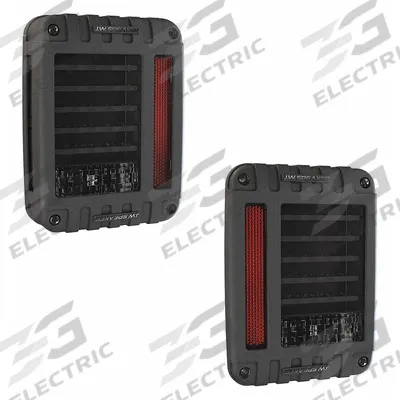J.W. SPEAKER Tail Light Kit: LED, Stop, Turn, and Tail Combo Light, Clear, Rectangular - Stop, Turn & Tail Combination Lights