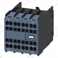 SIEMENS Auxiliary Switch: 2NC, Front Mount, Front-Mounted (MPN 3RH29112NF02). Key specifications — Frame Size: S0; Brand: SIEMENS; Compatible with Series: SIRIUS 3RH2 Contactor Relays.