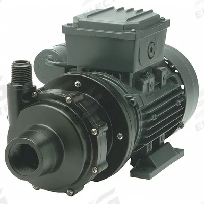 FINISH THOMPSON Magnetic Drive Pump: PVDF, 1/4 hp Horsepower, Single Phase, PVDF, 115V AC - Magnetic-Drive Straight Centrifugal Pumps