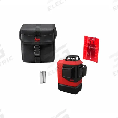 LEICA LINO Self-Leveling Laser: 0 Lines and 0 Dots, Red Beam, 2 Planes, ±0.004 in/ft Accuracy - Plane Laser Levels