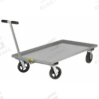 LITTLE GIANT Wagon Truck: 2,000 lb Cap, 72 in L x 30 in W x 16 1/2 in H Deck, T-Shaped, 12 ga Frame (MPN CSW-3072-8MR). Key specifications — Brand: LITTLE GIANT; Color: Gray.