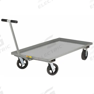 LITTLE GIANT Wagon Truck: 2,000 lb Cap, 72 in L x 30 in W x 16 1/2 in H Deck, T-Shaped - Lipped Metal Deck Trucks