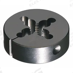 CLE-LINE Round Threading Die: 7/8"-14 UNF, 2 1/2 in OD, Adj, Carbon Steel (MPN C65396)