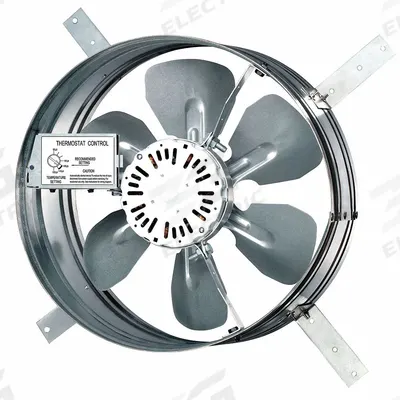 Dayton Attic Exhaust Fan: Gable Mount, Electric Motor, Max. 1,630 sq ft Attic - Gable-Mount Attic Exhaust Fans