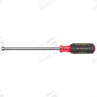 KLEIN TOOLS Hollow Round Shank Nut Driver: Straight, SAE, With Magnetized Tip, Std, 1/4 in Tip Size (MPN 646-1/4M). Key specifications — attr1214485: Round; attr1214505: KLEIN TOOLS.