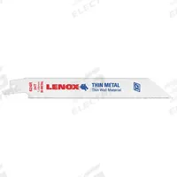 LENOX Reciprocating Saw Blade: 24 Teeth per Inch, 6 in Blade Lg, 0.04 in Blade Thick, 25 PK (MPN 20496B624R). Key specifications — attr1109198: 24; attr1109200: Rigid for Straight Cuts; attr1109201: Tapered; attr1109209: LENOX.