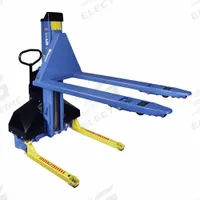 BISHAMON High-Lift Pallet Jack: 2,000 lb, Push Button, Std Fork, 48 in L x 27 in W Forks (MPN UNI-20). Key specifications — Lift Control: Push Button; Brand: BISHAMON.