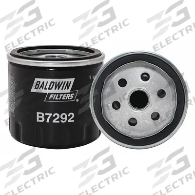 BALDWIN FILTERS Oil Filter: B7292, M16-1.50 Thread Size, 3 in Overall Ht, 3 in Outside Dia - Spin-On Oil Filters