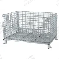 NASHVILLE WIRE Collapsible Bulk Container: 24.3 cu ft, 48 in x 40 in x 30 in, Lid Not Included (MPN C404824S4). Key specifications — Brand: NASHVILLE WIRE; Stackable: Stacking Capable; Shape: Rectangular; Runner Location: None; Fork Entry: 4-Way Entry; Container Wall Type: Vented; Mobility: Stationary; Collapsible: Collapsible.