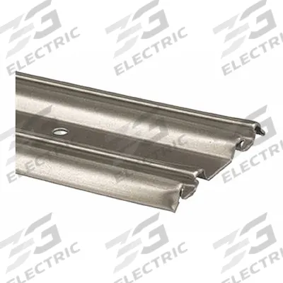 PRIME-LINE Track: 5 ft Lg, 2 9/16 in Wd, 1/4 in Ht, 5 lb Max Wt - Hanging Door Tracks