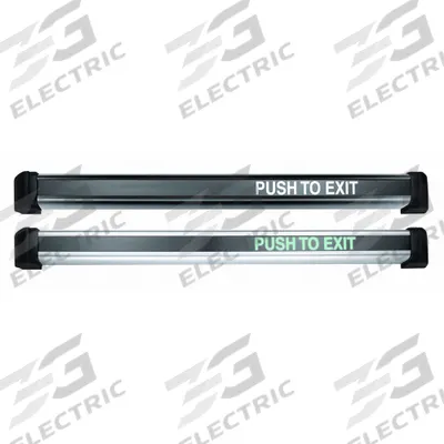 SECURITRON Panic Bar: 3 in Ht, 3 in Dp, 34 3/16 in Wd, Black - Push-to-Exit Panic Bars