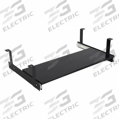 APPROVED VENDOR Keyboard Tray: Steel, Black, 4 in Overall Ht, 11 in Overall Wd - Keyboard Drawers & Trays