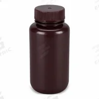 GLOBE SCIENTIFIC Dispensing Bottle: HDPE, 250 mL, 8.45 fl oz, Closure Included, Amber, 43 mm (MPN 7510250AMBKS). Key specifications — Brand: GLOBE SCIENTIFIC; Graduated: No; Body Color: Amber.