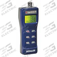 WOHLER Thermohygrometer: Onboard, 7 in x 2 in x 3 in, 4°F to 140°F, 0%to 100% Humidity Range (MPN 6603). Key specifications — attr1107597: WOHLER; attr1134764: Not Included.
