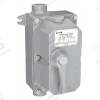 EATON Manual Motor Starter: Non-Reversing, 3 Poles, NEMA Size M-1, 30 A, Thermal Protection (MPN B100U1C). Key specifications — Brand: EATON; Thermal Unit Type: Melting Alloy Thermal Units (Sold Separately).