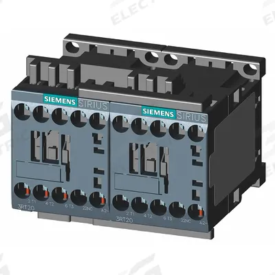 Siemens Magnetic Contactor: Reversing, 3 Poles, 3NO Contacts, 16 A - Reversing IEC Contactors