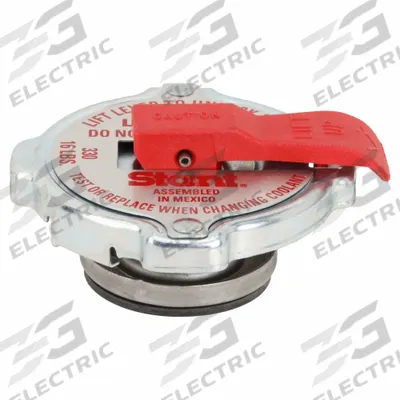 MOTORAD Radiator Cap: Plastic/Rubber/Stainless Steel, Cam-On, 16 psi Pressure Capacity - Max - Metal Safety Radiator Caps