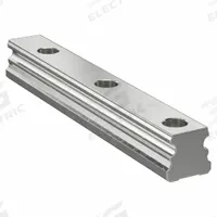 Guide Rail: 25, 1,300 mm Overall Lg, 25 mm Overall Wd, 21.8 mm Overall Ht, Aluminum (MPN A25-1300mm). Key specifications — Brand: NB; Size: 25; Nominal Rail Size: 25.