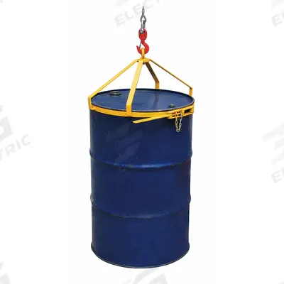 Dayton Drum Lifter: For 55 gal Drum Capacity, Metal, 700 lb Wt Capacity, Rim, Vertical - Drum Lifting Hooks