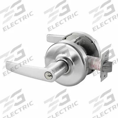 CORBIN Door Lockset: Chrome - Office Lever Locksets
