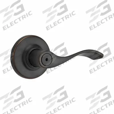 KWIKSET Door Lever Lockset: Privacy Lever Locksets, Bronze