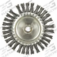 APPROVED VENDOR Wire Wheel Brush: Twisted Steel, 6" Dia x 5/8" Wd, 5/8"-11 Arbor, 0.02" Fill (MPN 66252839107). Key specifications — Brand: APPROVED VENDOR.